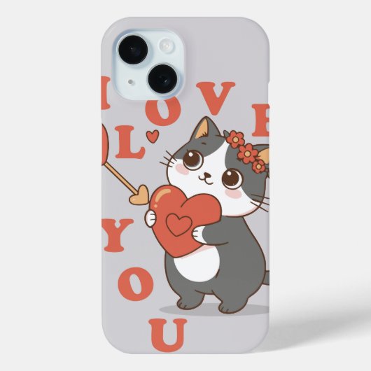 Coques Case-Mate iPhone Je T'Aime Kitty (Verso)