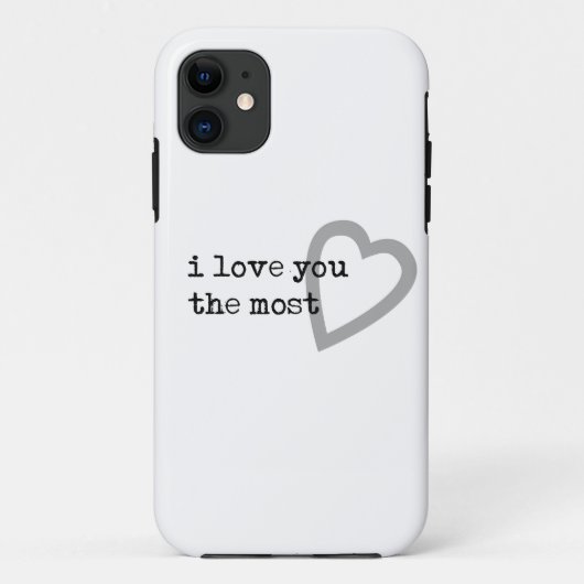 Coques Case-Mate iPhone je t'aime le plus coeur mignon (Dos)