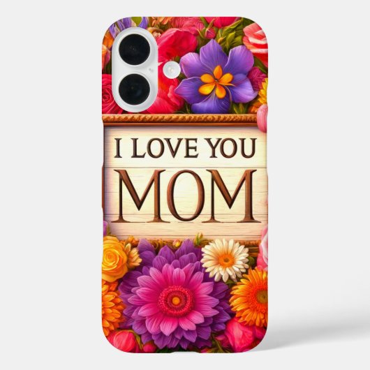 Coques Case-Mate iPhone Je T'Aime Maman Téléphone (Verso)
