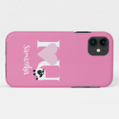 Coques Case-Mate iPhone Je t'aime mignon caricature mouton rose (Dos (Horizontal))