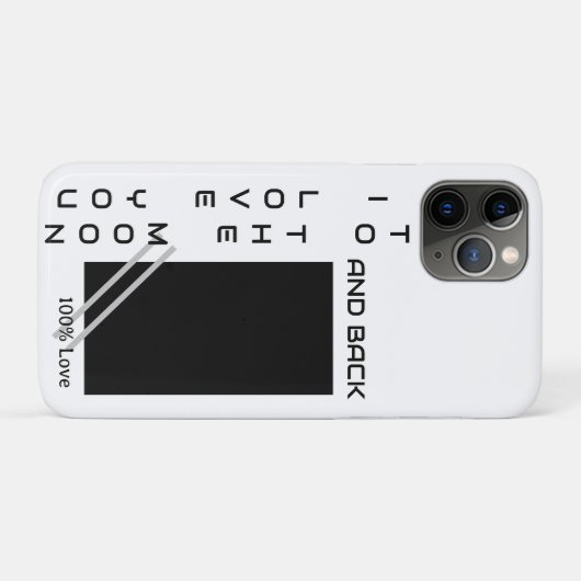 Coques Case-Mate iPhone Je T'Aime Sur La Lune (Dos (Horizontal))