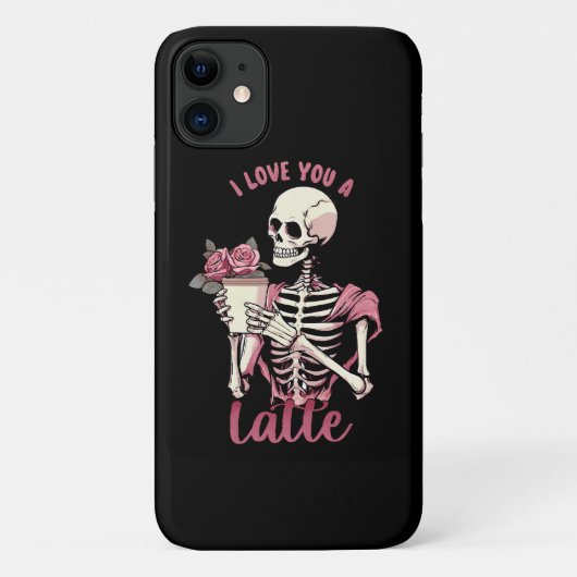 Coques Case-Mate iPhone Je t'aime un squelette de la Saint-Valentin (Dos)