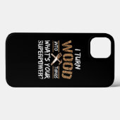 Coques Case-Mate iPhone Je Transforme Le Bois En Objets Carpenter Le Bois (Verso (horizontal))