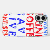 Coques Case-Mate iPhone Je veux juste boire du café (Verso (horizontal))