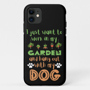 Case-Mate iPhone CASE JE VEUX JUSTE TRAVAILLER DANS MON JARDIN ET TRAINE