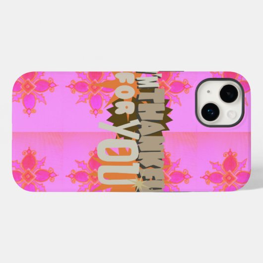 Coques Case-Mate iPhone Je vous remercie : Une expression sincère (Verso (horizontal))