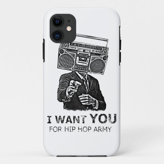 Coques Case-Mate iPhone Je vous veux pour l'armée de hip-hop (Dos)