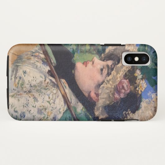 Coques Case-Mate iPhone Jeanne (Printemps) Par Édouard Manet (Dos (Horizontal))