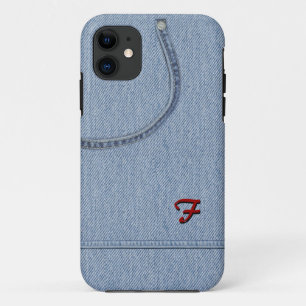Etui iPhone Case-Mate Jeans avec initial