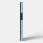Coques Case-Mate iPhone Jeans bleu moderne Texture Patch en cuir (Verso / Droite)