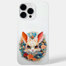 Jerboa mignon avec fleurs Papier coupé