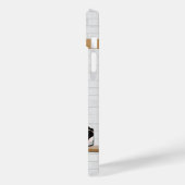 Coques Case-Mate iPhone Jersey de basket-ball rouge et blanc personnalisé (Verso / Gauche)