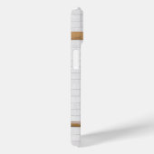 Coques Case-Mate iPhone Jersey de basketball blanc et bleu personnalisé (Verso / Droite)