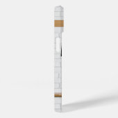 Coques Case-Mate iPhone Jersey de football noir blanc personnalisé (Verso / Droite)