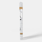 Coques Case-Mate iPhone Jersey de football noir blanc personnalisé (Verso / Gauche)