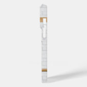 Coques Case-Mate iPhone Jersey de football noir blanc personnalisé (Verso / Gauche)