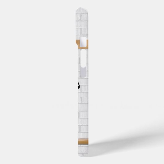 Coques Case-Mate iPhone Jersey de football noir blanc personnalisé (Verso / Gauche)