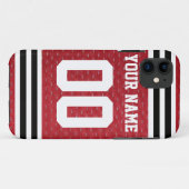 Coques Case-Mate iPhone Jersey de hockey sportif Customisé (Dos (Horizontal))