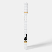 Coques Case-Mate iPhone Jersey de hockey sur glace jaune et noir personnal (Verso / Droite)