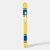 Coques Case-Mate iPhone Jersey Style Jaune et Bleu Personnalisé Fille (Verso / Gauche)