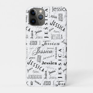 Case-Mate iPhone Case Jessica Nom Personnalisé Noir Blanc