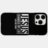 Coques Case-Mate iPhone Jésus A Changé Ma Vie Demandez-Moi Comment Jésus (Verso (horizontal))
