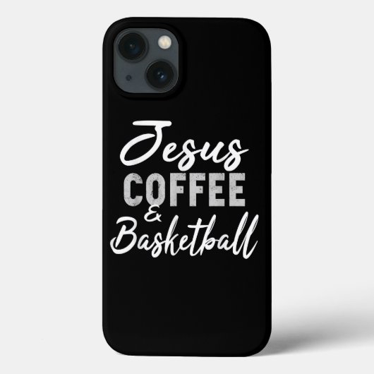 Coques Case-Mate iPhone Jésus amour | Jesus Café Et Basket (Verso)