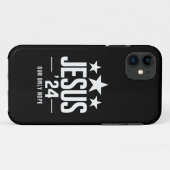 Coques Case-Mate iPhone Jésus Christ 2024 Président Élection USA Politique (Dos (Horizontal))