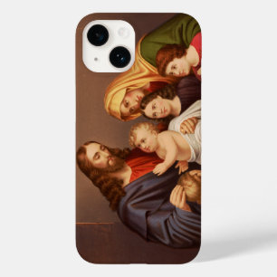 Coque Pour iPhone 14 Jésus-Christ avec les Enfants Premium Beaux-Arts