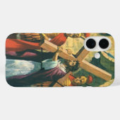 Coques Case-Mate iPhone Jésus Christ Portant la Croix à sa Crucifixion (Verso (horizontal))