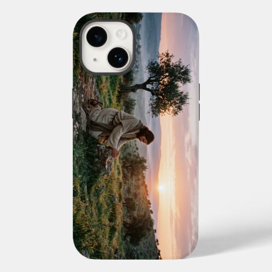 Coques Case-Mate iPhone Jesus Christ Praying Christian iPhone Case (Verso)