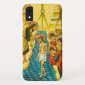 Coques Case-Mate iPhone Jésus Christ prenant le baptême icône russe (Dos)