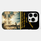 Coques Case-Mate iPhone Jésus Crucifixion au-dessus des eaux de réflexion (Verso (horizontal))