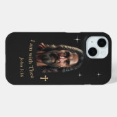 Coques Case-Mate iPhone Jésus est avec toi (Verso (horizontal))