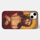 Coques Case-Mate iPhone Jésus est couronné d'une couronne d'épines (Verso (horizontal))