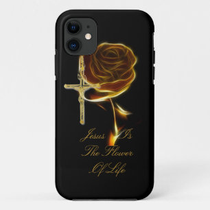 COQUE iPhone 11 JÉSUS EST LA FLEUR DE LA VIE