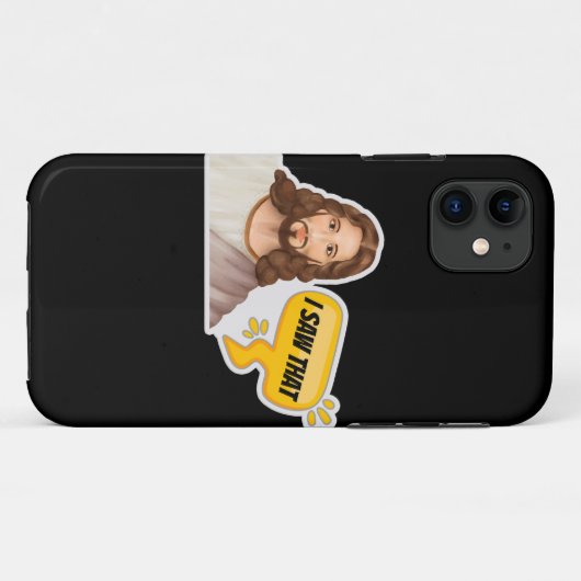 Coques Case-Mate iPhone Jésus J'Ai Vu Ça (Dos (Horizontal))