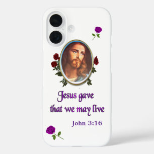 Coques iPhone 16 Jésus Jean 3:16