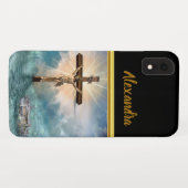 Coques Case-Mate iPhone Jésus suspendu à une croix de crucifixion chrétien (Dos (Horizontal))