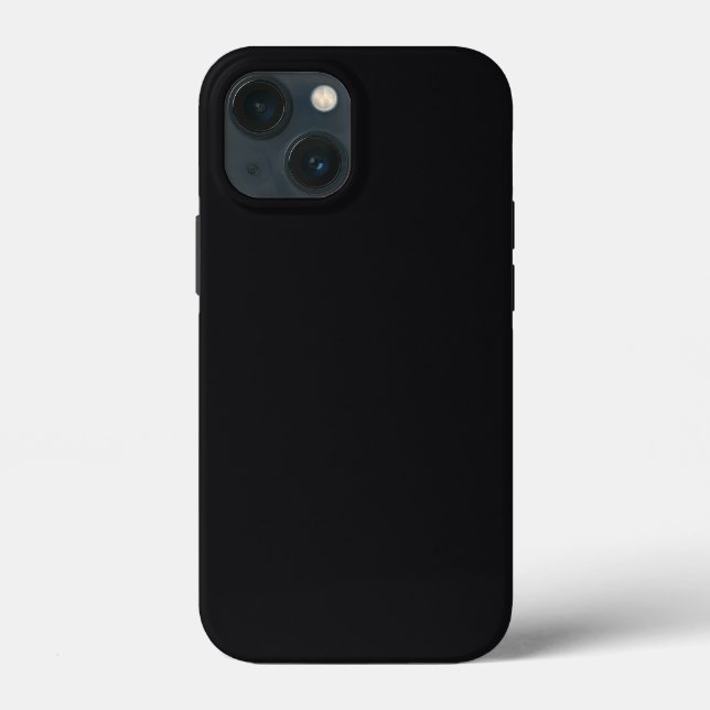 Coques Case-Mate iPhone Jet noir couleur solide (Verso)