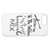 Coques Case-Mate iPhone Jetez-moi aux loups ! Citation motivante (Dos (Horizontal))