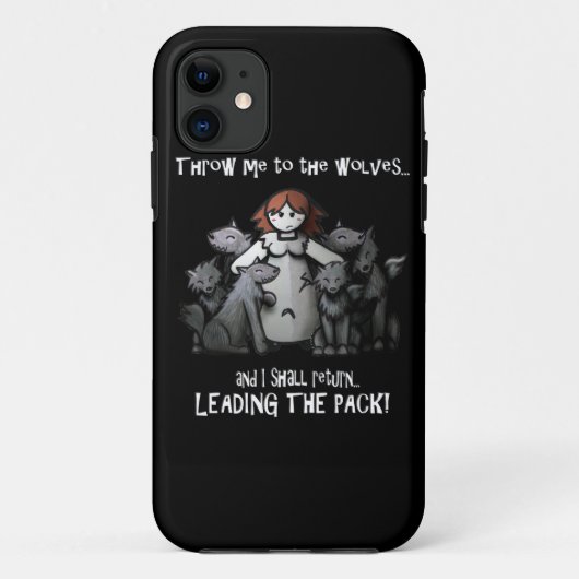 Coques Case-Mate iPhone "Jetez-moi des cas à loups" (Dos)