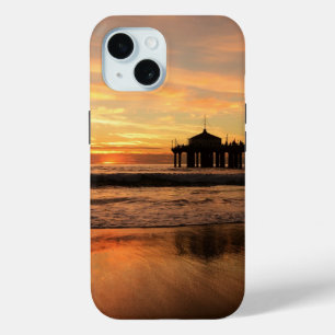 Coque Pour iPhone 15 Jetty Over Beach Sunset
