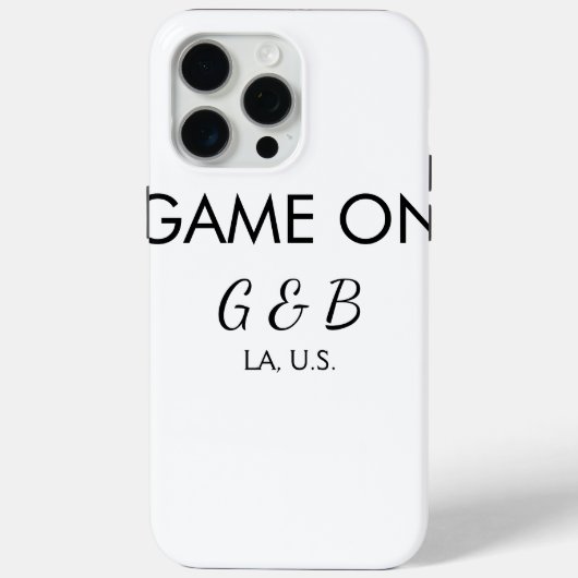 Coques Case-Mate iPhone Jeu ajouter nom du couple mariage lieu ville g (Verso)