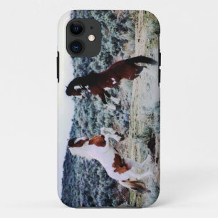 Coque iPhone 11 Jeu de deux jeune chevaux