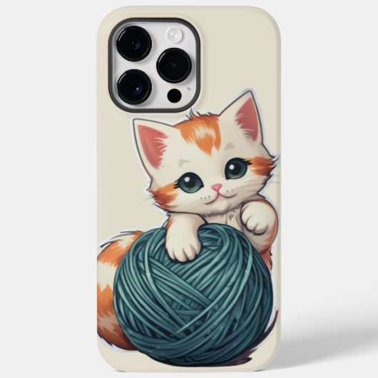 Coques Case-Mate iPhone Jeu de fils - chaton (Verso)