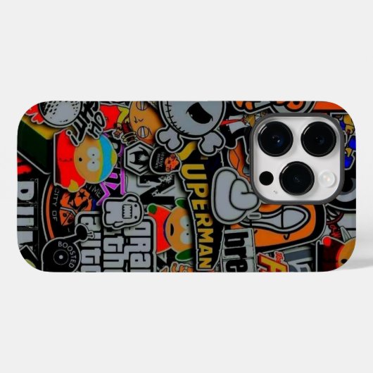 Coques Case-Mate iPhone Jeu de graffitis (Verso (horizontal))