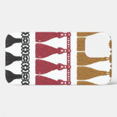 Coques Case-Mate iPhone Jeu de guirlandes de Tassel. Bordure isolée de la  (Verso (horizontal))