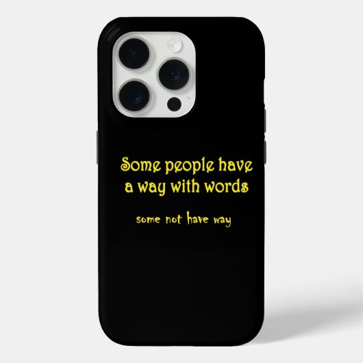 Coques Case-Mate iPhone Jeu de mots drôle : Une histoire de deux phrases (Verso)