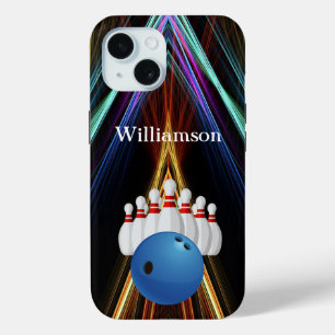 Coque Pour iPhone 15 Jeu de quilles - Boule et quilles personnaliser av
